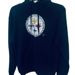 MAJESTIC PITTSBURGH STEELERS MEN'S SMALL PULLOVER HOODED SWEATSHIRT